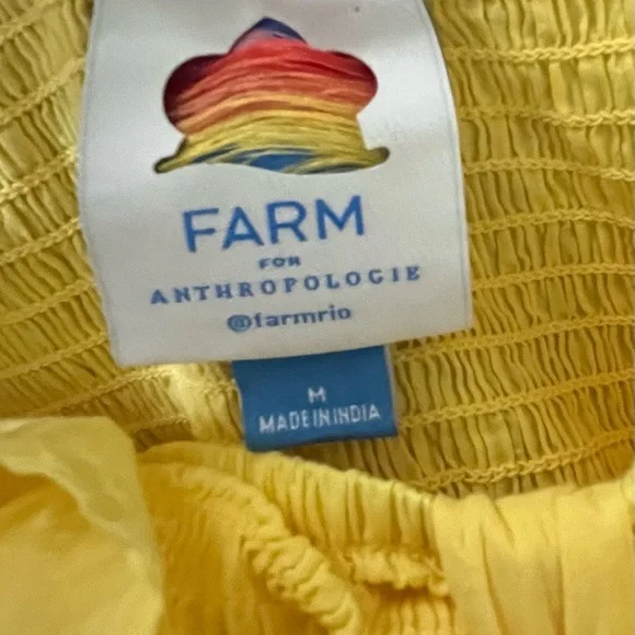 FARM Rio Yellow Midi Dress - Picture 13 of 13